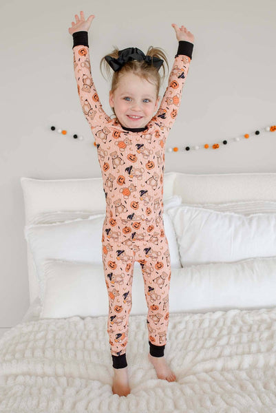Halloween Two-Piece Bamboo Pajama Set | Beary Scary: 3T