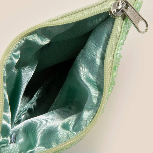 Vibrant Beach Seed Beaded Coin Purse: MULTI