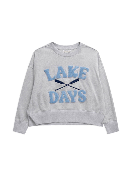 "LAKE DAYS" RELAXED SWEATSHIRT: EXTRA LARGE