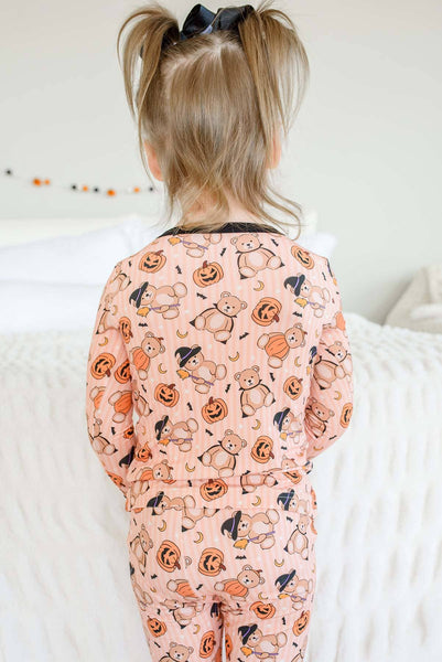 Halloween Two-Piece Bamboo Pajama Set | Beary Scary: 3T