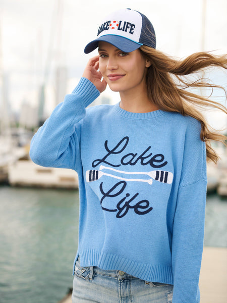 "LAKE LIFE" TRUCKER HAT,NAVY