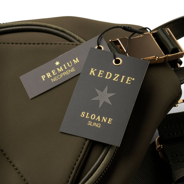Kedzie Sloane Sling Open Stock: Black