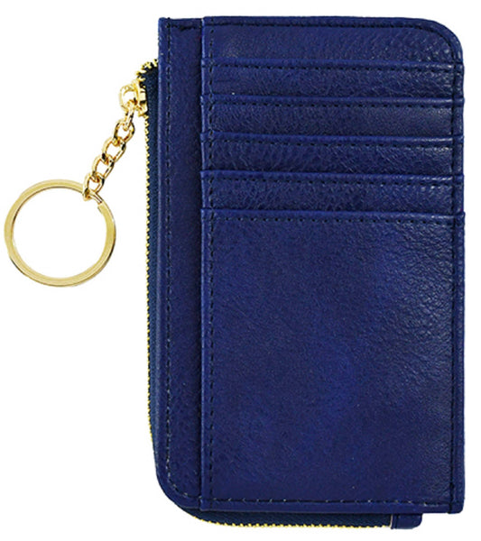 Small But Big Faux Leather Card Holder Wallet: Pewter