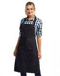 Chef Apron, Funny Apron for Men, Cooking Gifts for Men, with Pockets,Grilling, Baking, BBQ, Cooking Apron: Black / Grumpy Gramps Smokehouse Logo