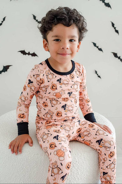 Halloween Two-Piece Bamboo Pajama Set | Beary Scary: 18-24 months