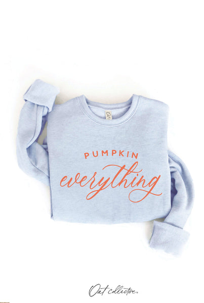 PUMPKIN EVERYTHING Graphic Sweatshirt: HEATHER MUSTARD / XL