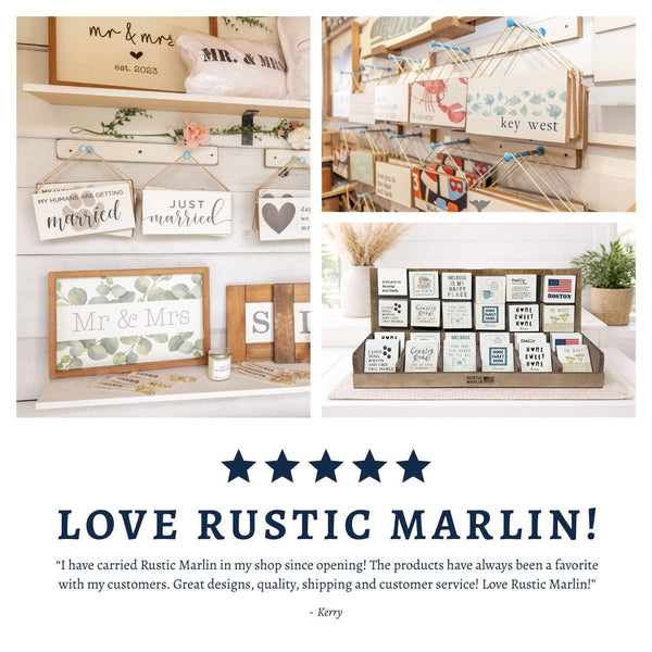 Sailboat + Golden Dog Block Sign | Coastal Decor | Dog Decor