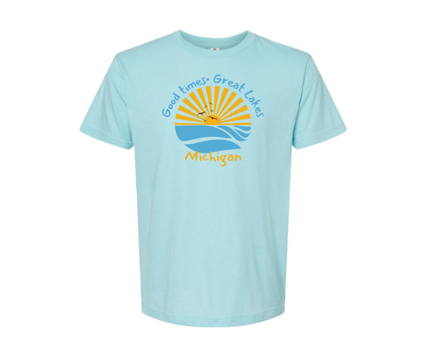 T-Shirt: Good times Great Lakes- P.Blue: XX-Large
