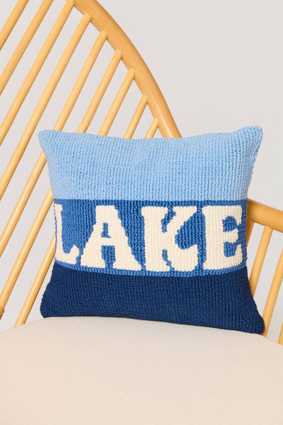 "LAKE" PILLOW,BLUE