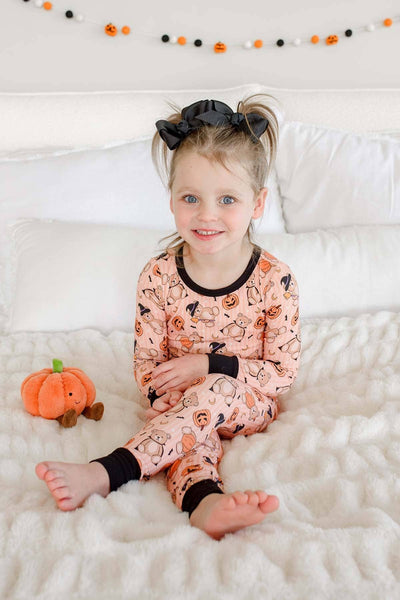Halloween Two-Piece Bamboo Pajama Set | Beary Scary: 4T