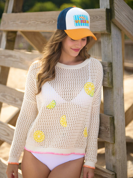"WEEKEND" TRUCKER HAT,MULTI