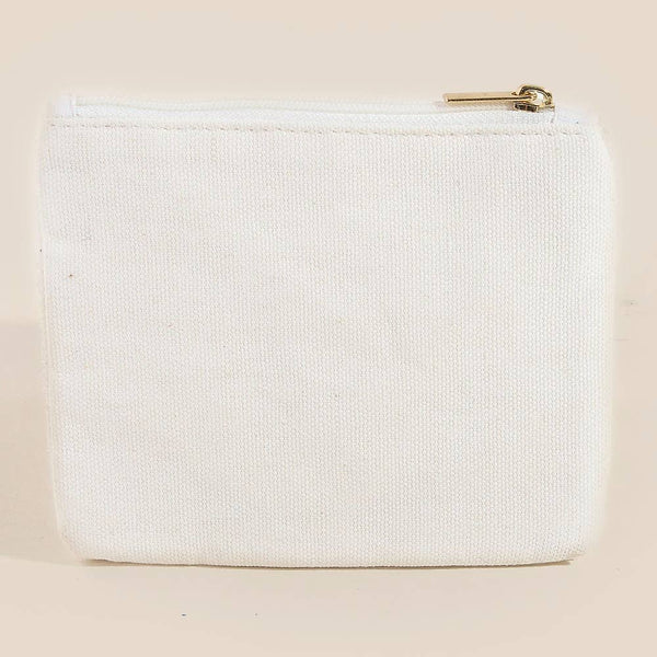 Seed Beaded Dog Mom Coin Purse: MULTI
