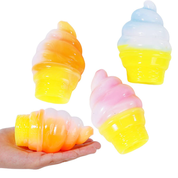 Nice Cream Squishy Ice Cream Sensory Toy Display of 12