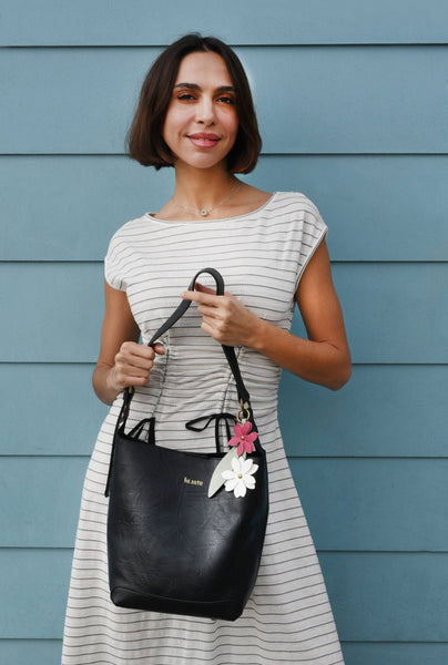 Liza 3326 2 in 1 Bucket bag: Brown