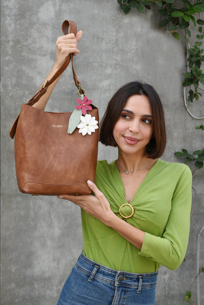 Liza 3326 2 in 1 Bucket bag: Black
