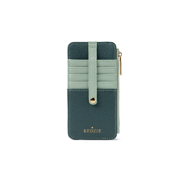 Kedzie Essentials Only Zippered Wallet Open Stock: Coral