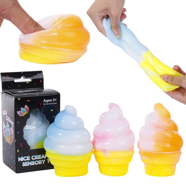 Nice Cream Squishy Ice Cream Sensory Toy Display of 12