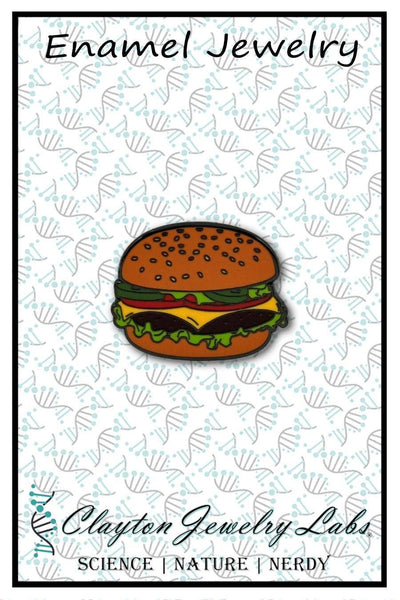 Cheeseburger Enamel Pin: Cheeseburger
