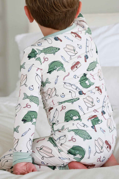 Two-Piece Bamboo Pajama Set | Off the Hook: 12-18 months