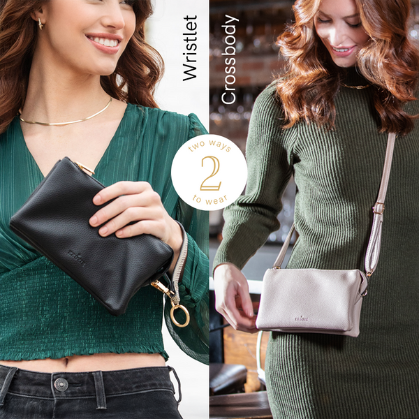 Kedzie Eclipse Convertible Wallet Crossbody Open Stock: Navy