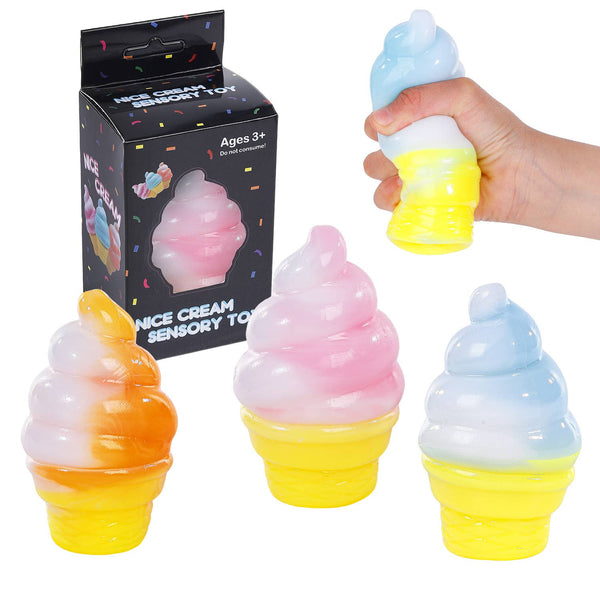 Nice Cream Squishy Ice Cream Sensory Toy Display of 12