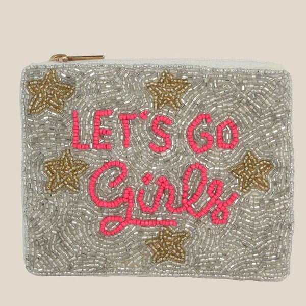 Let'S Go Girls Beaded Coin Purse: MULTI