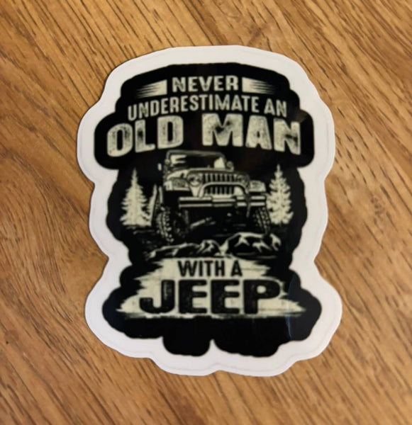Old Man Jeep: Sticker