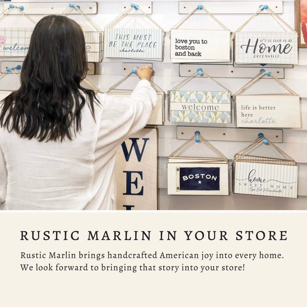 Lake Icons Welcome Twine Sign | Lake Decor | Door Sign
