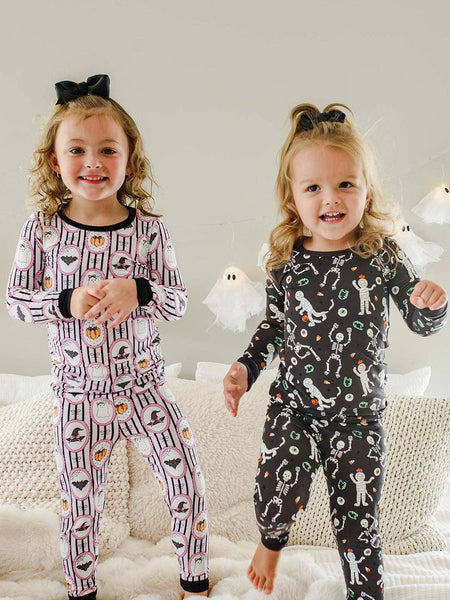 Halloween Glow-in-the-Dark Two-Piece Bamboo Pajama Set | Galloween: 12-18 months