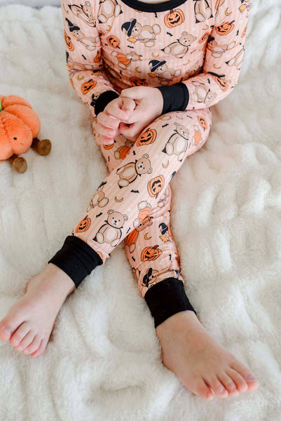 Halloween Two-Piece Bamboo Pajama Set | Beary Scary: 18-24 months