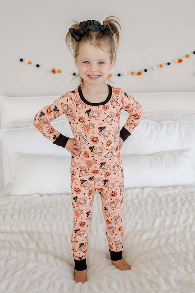 Halloween Two-Piece Bamboo Pajama Set | Beary Scary: 3T