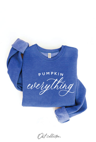 PUMPKIN EVERYTHING Graphic Sweatshirt: HEATHER MUSTARD / XL