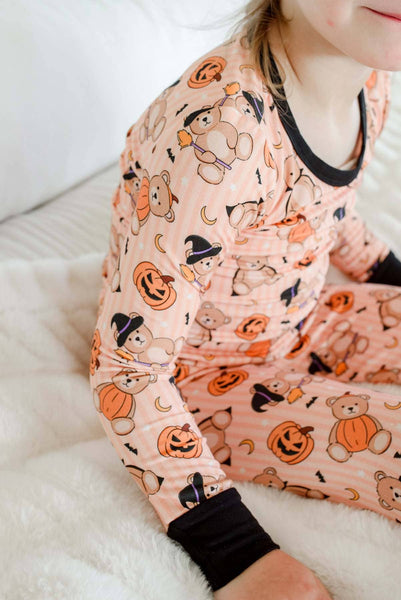 Halloween Two-Piece Bamboo Pajama Set | Beary Scary: 3T