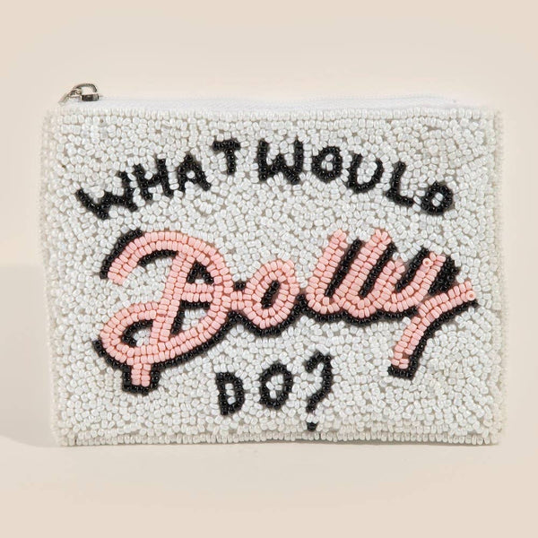 What Would Dolly Do Seed Beaded Coin Purse: MULTI