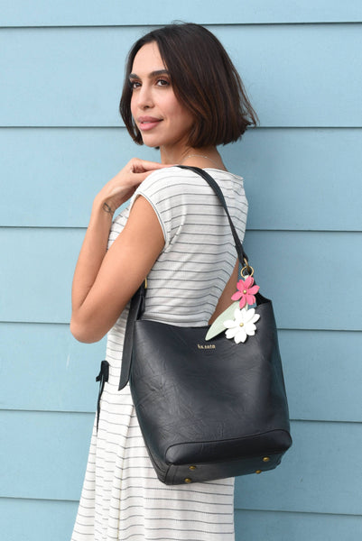 Liza 3326 2 in 1 Bucket bag: Black