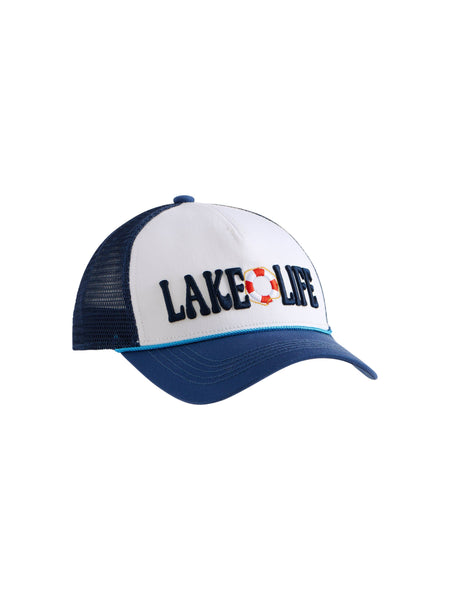 "LAKE LIFE" TRUCKER HAT,NAVY