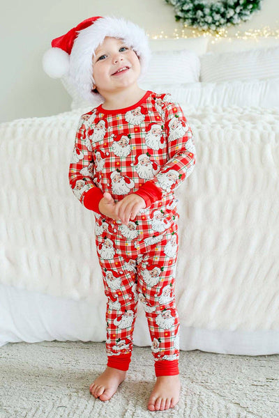 Christmas Bamboo Two-Piece Pajama Set | Cozy Claus: 18-24 Months