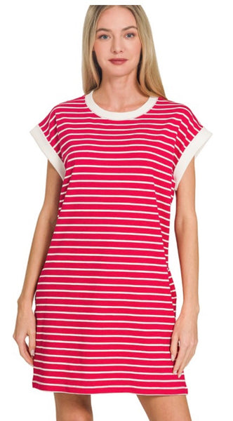 Z-Striped T-Shirt Dress