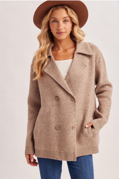BI Double Breaste Sweater Cardigan