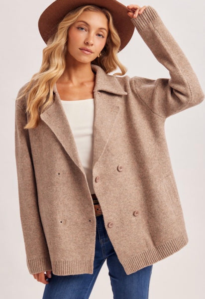 BI Double Breaste Sweater Cardigan