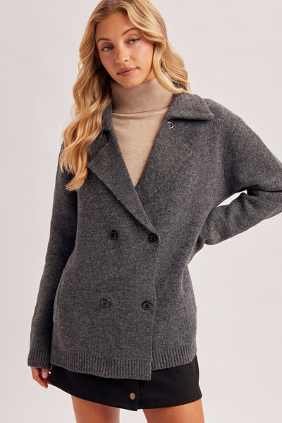 BI Double Breaste Sweater Cardigan
