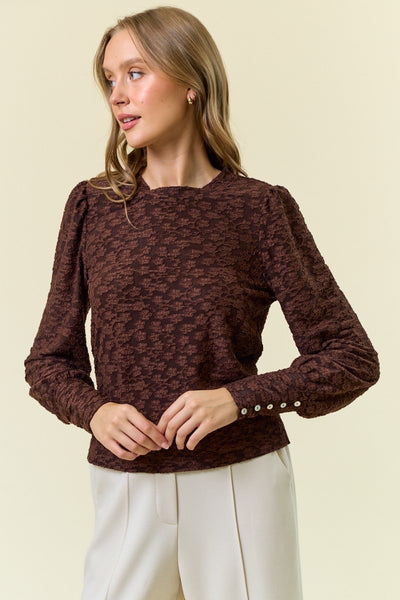 PUFFED SLEEVE TOP