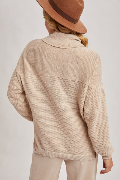 Turtle Neck Knit Sweater