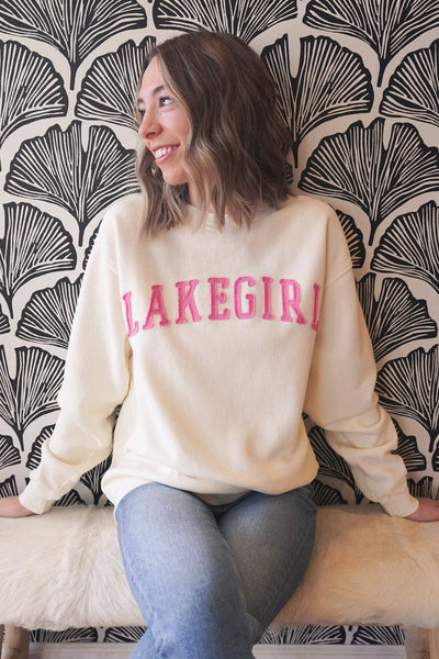 Lakegirl Fleece Crew Neck in Ivory: S