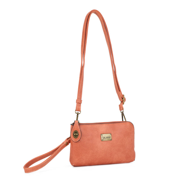 Tina 3307 cross-body, wallet, cell phone and wristlet: Teal / Cross body