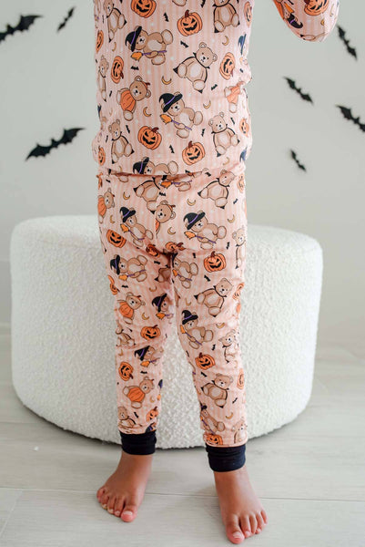 Halloween Two-Piece Bamboo Pajama Set | Beary Scary: 18-24 months