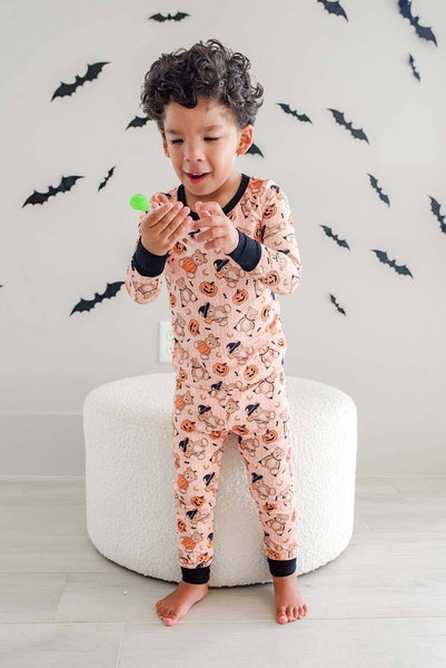 Halloween Two-Piece Bamboo Pajama Set | Beary Scary: 3T