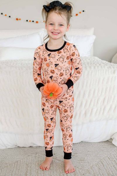 Halloween Two-Piece Bamboo Pajama Set | Beary Scary: 4T