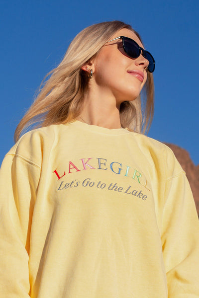 Ringspun Fleece Crew Neck in Butter: M