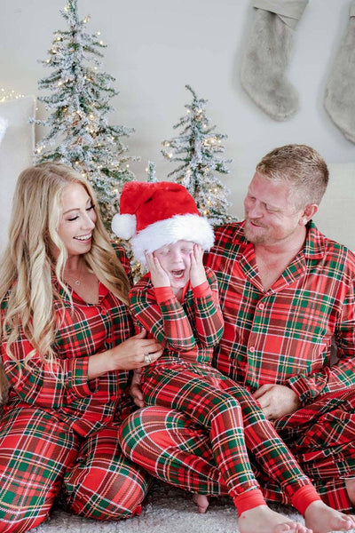 Christmas Bamboo Two-Piece Pajama Set | Plaid Tidings: 12-18 Months